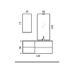 Bagno moderno Compab sospeso