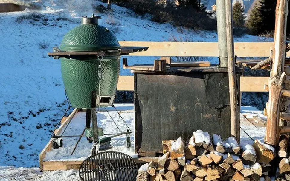 Barbecue Barbecue large - cm 46 con supporto - big green egg Collezione esclusiva a prezzo Outlet