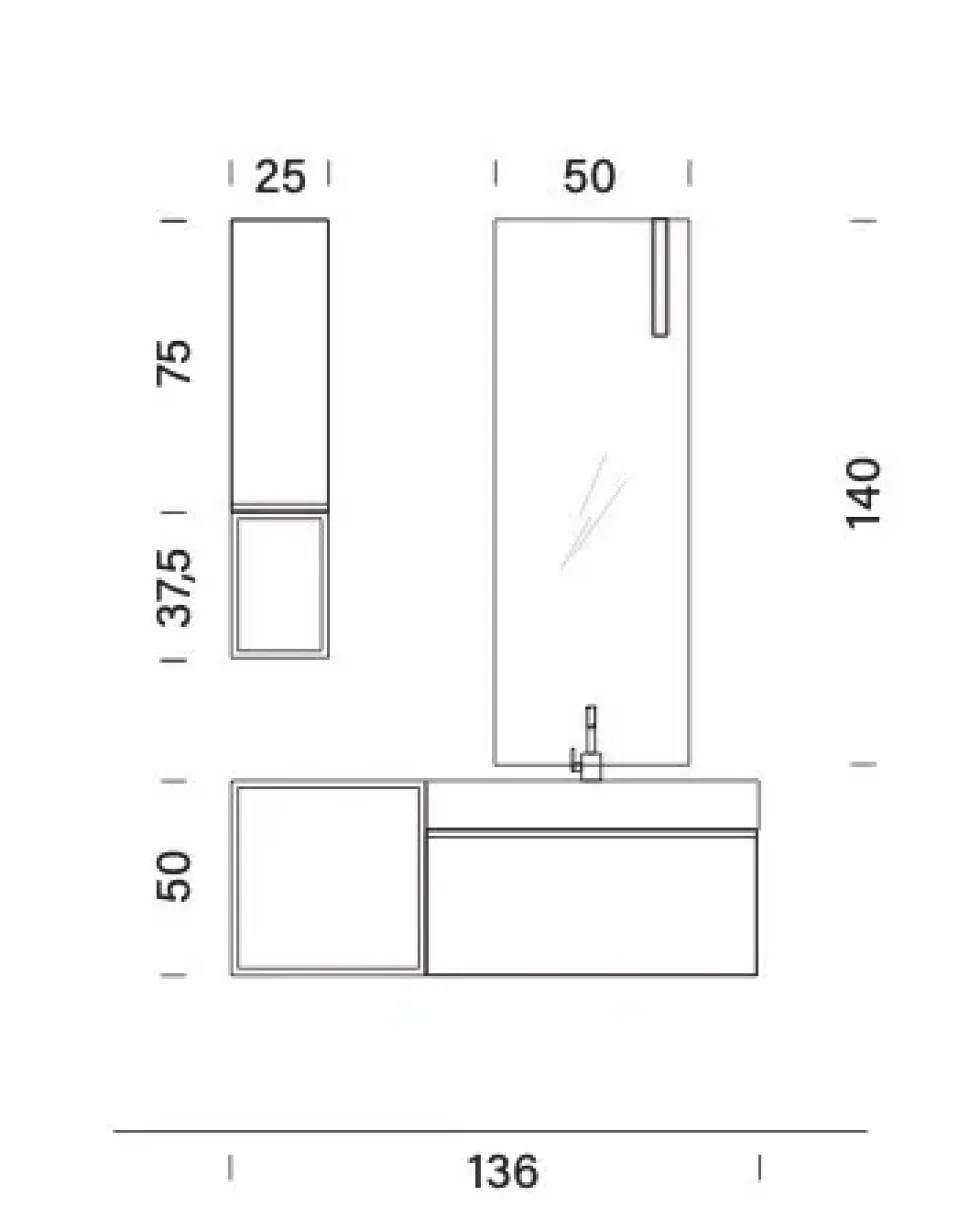 Bg014 Compab: mobile da bagno A PREZZI OUTLET