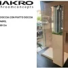 Box doccia Makro, piatto doccia less in makril 120x80 + vetro pluvio Artigianale. Prezzo scontato!
