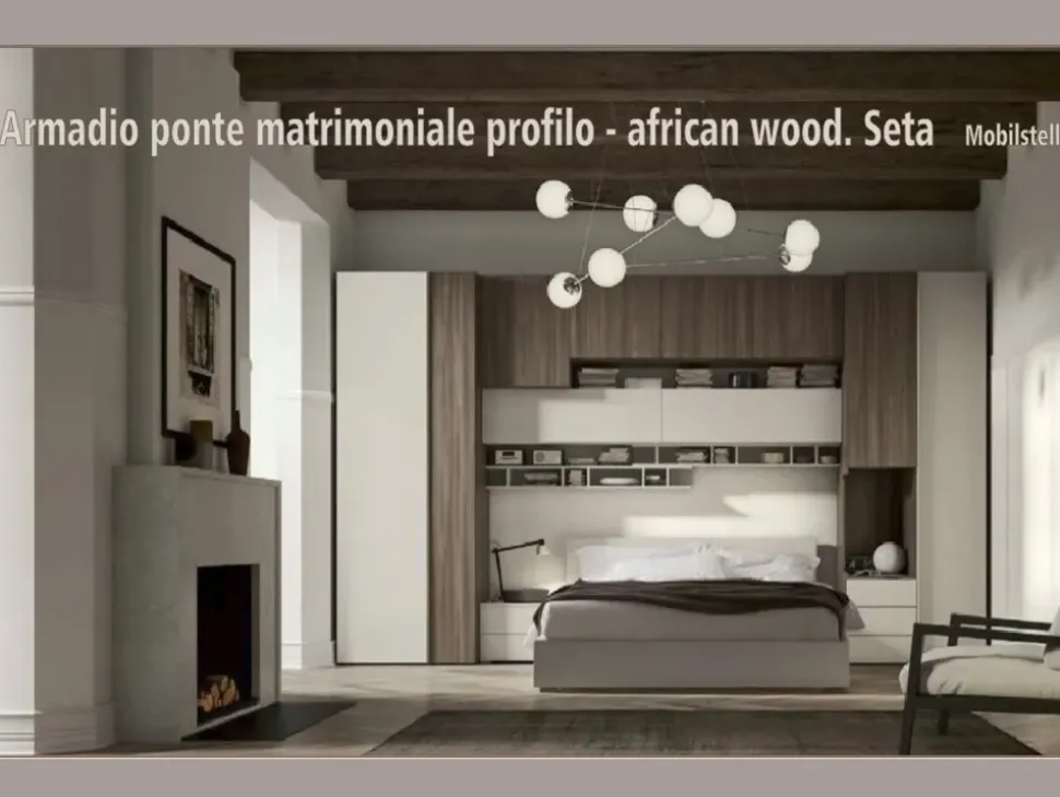 Camera completa Abitare Mobilstella in laminato a prezzo ribassato