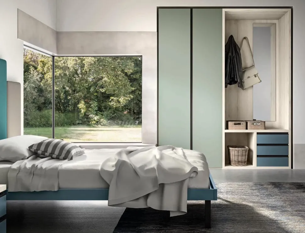 Camera da letto 106 Zg mobili in legno a prezzo Outlet