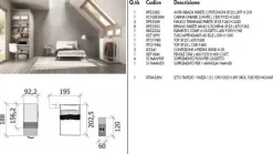 Camera da letto 107 Zg mobili in legno a prezzo scontato