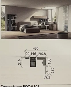 Camera da letto 101 Zg mobili in legno a prezzo ribassato