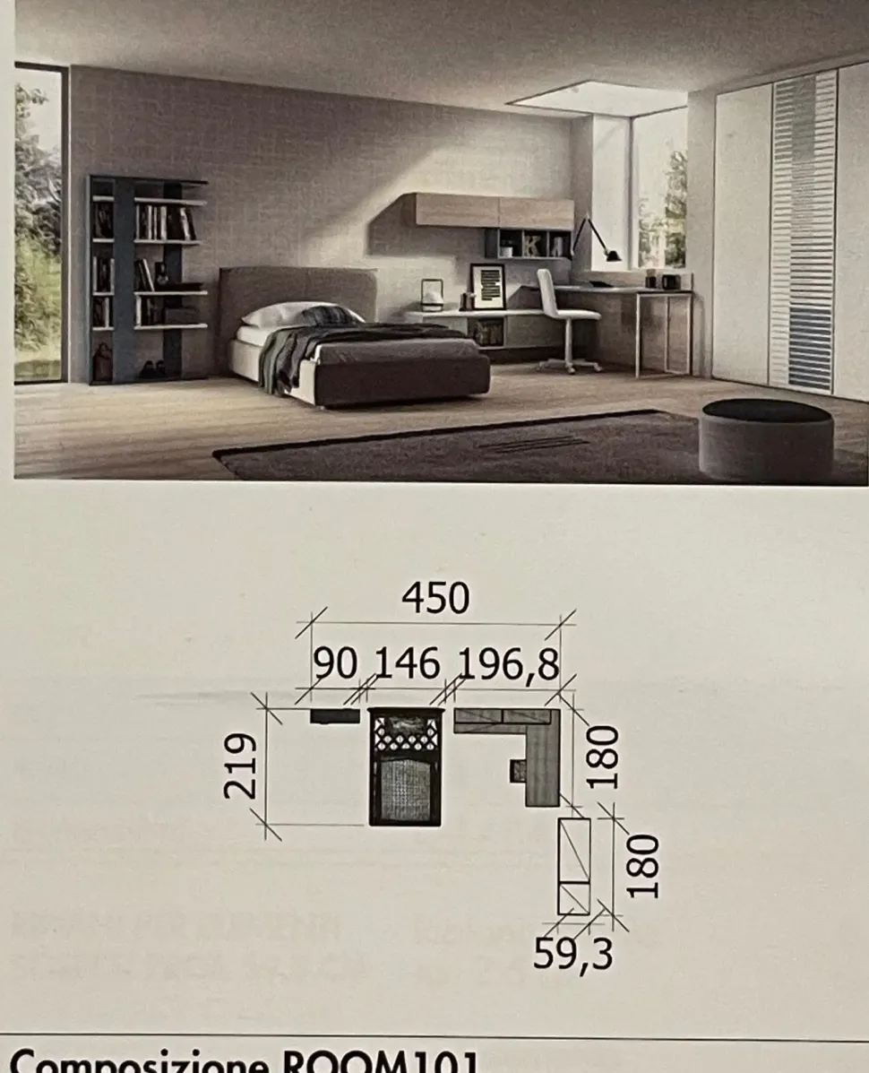 Camera da letto 101 Zg mobili in legno a prezzo ribassato