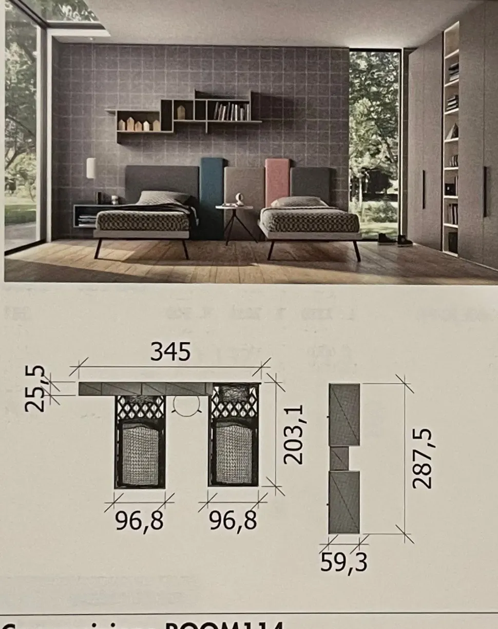 Camera da letto 114 Zg mobili a prezzo ribassato