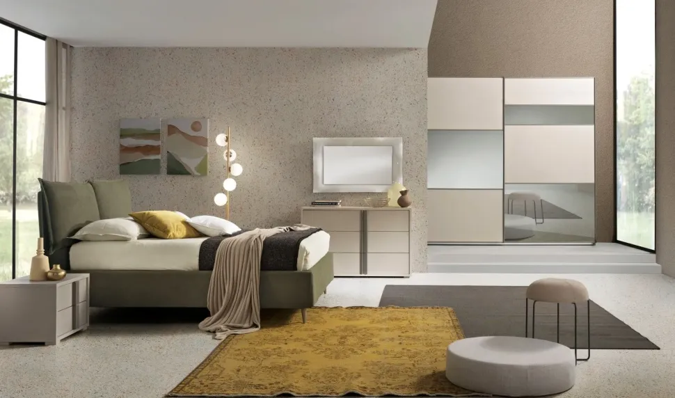 Camera da letto Abaco 125 Gierre mobili in laminato a prezzo scontato