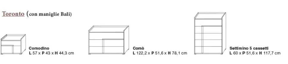 Camera da letto Abaco night Gierre mobili in laccato opaco a prezzo scontato