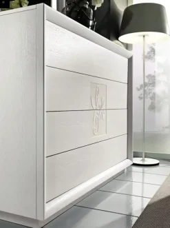 Camera da letto Artemide frassino bianco Euro design in legno a prezzo ribassato