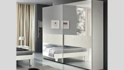 Camera da letto Artemide frassino bianco Euro design in legno a prezzo ribassato