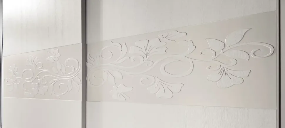 Camera da letto Artemide frassino bianco Euro design in legno a prezzo ribassato