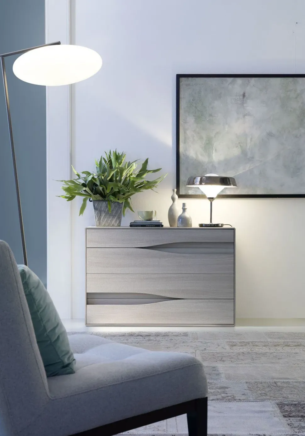 Camera da letto Battipaglia S75 in laccato opaco in Offerta Outlet