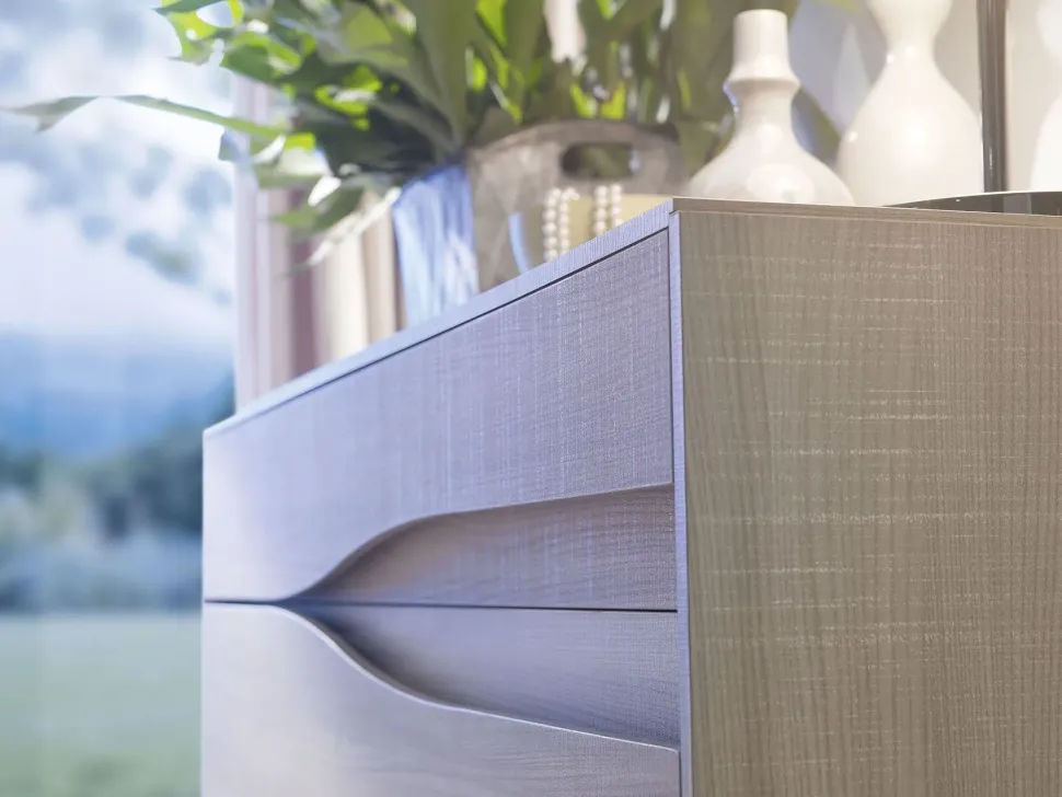 Camera da letto Battipaglia S75 in laccato opaco in Offerta Outlet