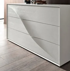 Camera da letto Bay con tv Md work in legno a prezzo scontato