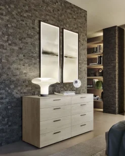 Camera da letto Bitono S75 in laccato opaco in Offerta Outlet