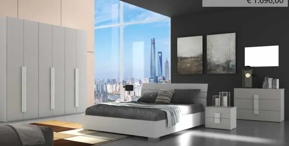 Camera da letto Camera 116 Collezione esclusiva in laminato a prezzo Outlet