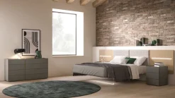 Camera da letto Camera composizione night 02 Orme in laminato in Offerta Outlet