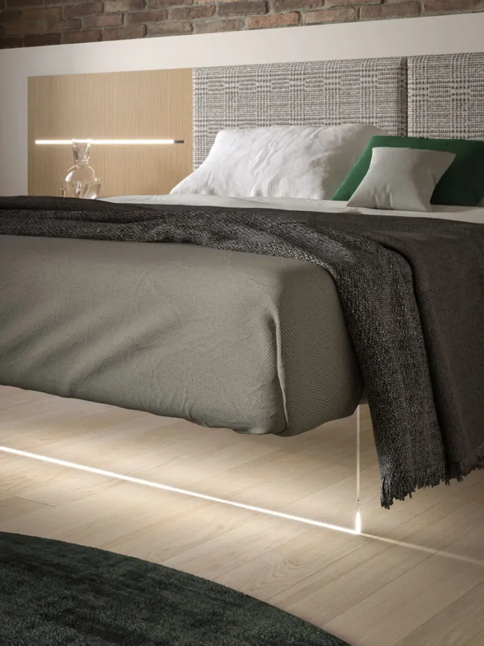 Camera da letto Camera composizione night 02 Orme in laminato in Offerta Outlet