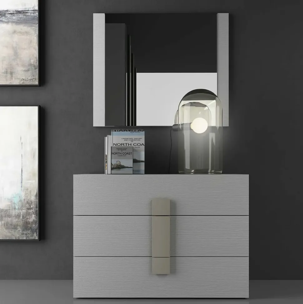 Camera da letto Camera matrimoniale lar. bianco/tortora Collezione esclusiva a prezzo scontato