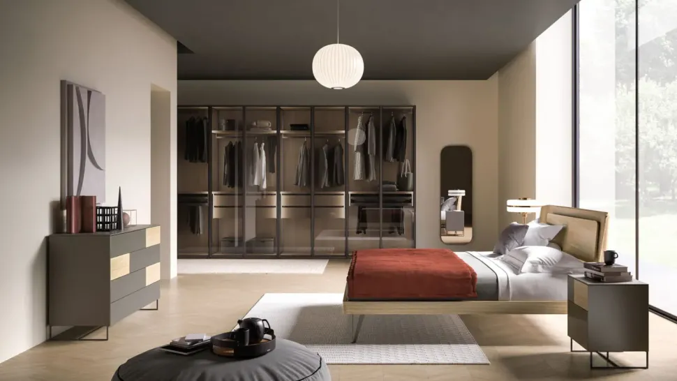 Camera da letto Camera matrimoniale orme night 12 Orme in laminato in Offerta Outlet