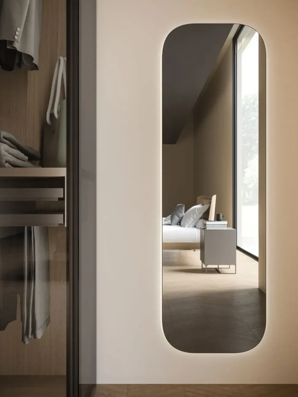 Camera da letto Camera matrimoniale orme night 12 Orme in laminato in Offerta Outlet