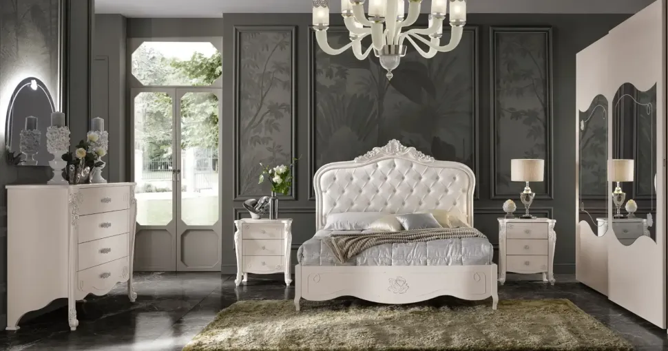 Camera da letto Camera matrimoniale modello stella Collezione esclusiva in legno a prezzo scontato