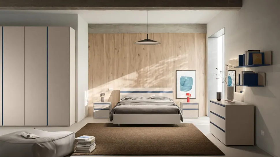 Camera da letto Camera night 04 Orme in laminato in Offerta Outlet
