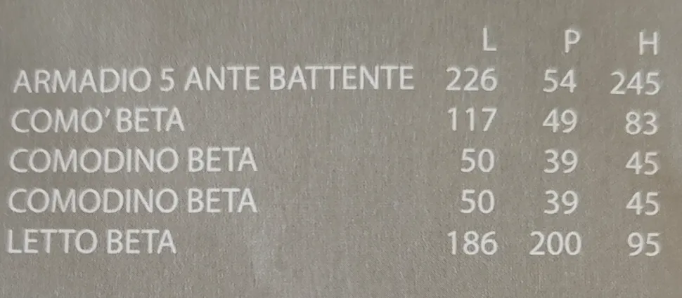 Camera da letto Camera silver 310 Collezione esclusiva a un prezzo imperdibile