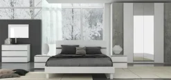 Camera da letto Camera silver 309 Collezione esclusiva in laminato a prezzo Outlet