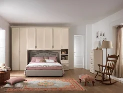 Camera da letto Camera-matrimoniale a ponte mod.afrodite patinato beige in promo-sconto del 40% Gruppo silwood in ecopelle a prezzo ribassato