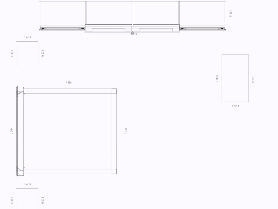 Camera da letto Cm111 Colombini casa in laccato opaco a prezzo scontato