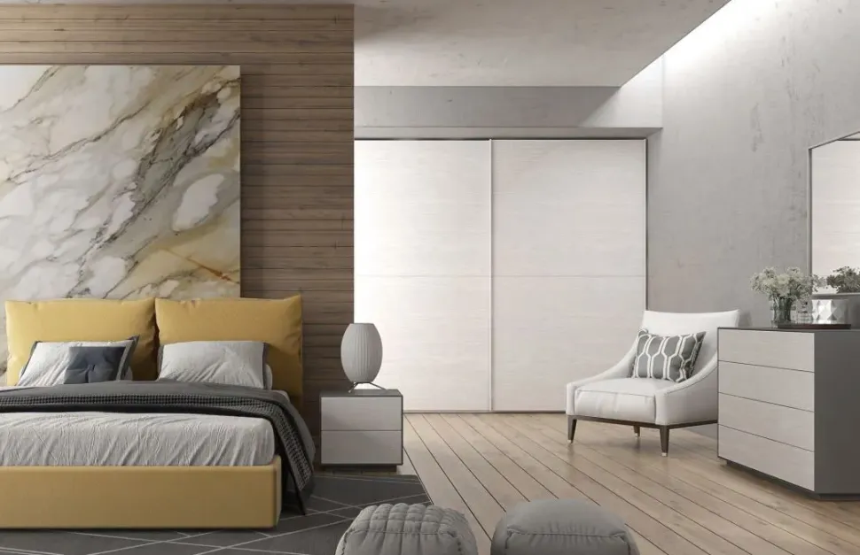 Camera da letto Collezione esclusiva Kloe 17 a prezzo scontato in laminato