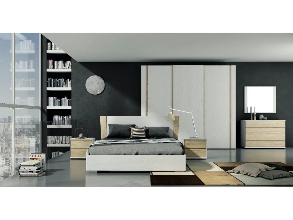 Camera da letto Collezione esclusiva Delta a prezzo scontato in laminato