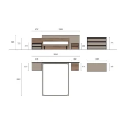Camera da letto Composizione gl-18 Marka PREZZI OUTLET