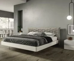 Camera da letto Composizione b007 Villanova in laminato a prezzo Outlet