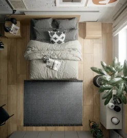 Camera da letto Composizione dama 318 Santalucia in legno a prezzo scontato