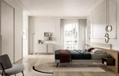 Camera da letto Composizione b013 Collezione esclusiva in laccato opaco a prezzo scontato