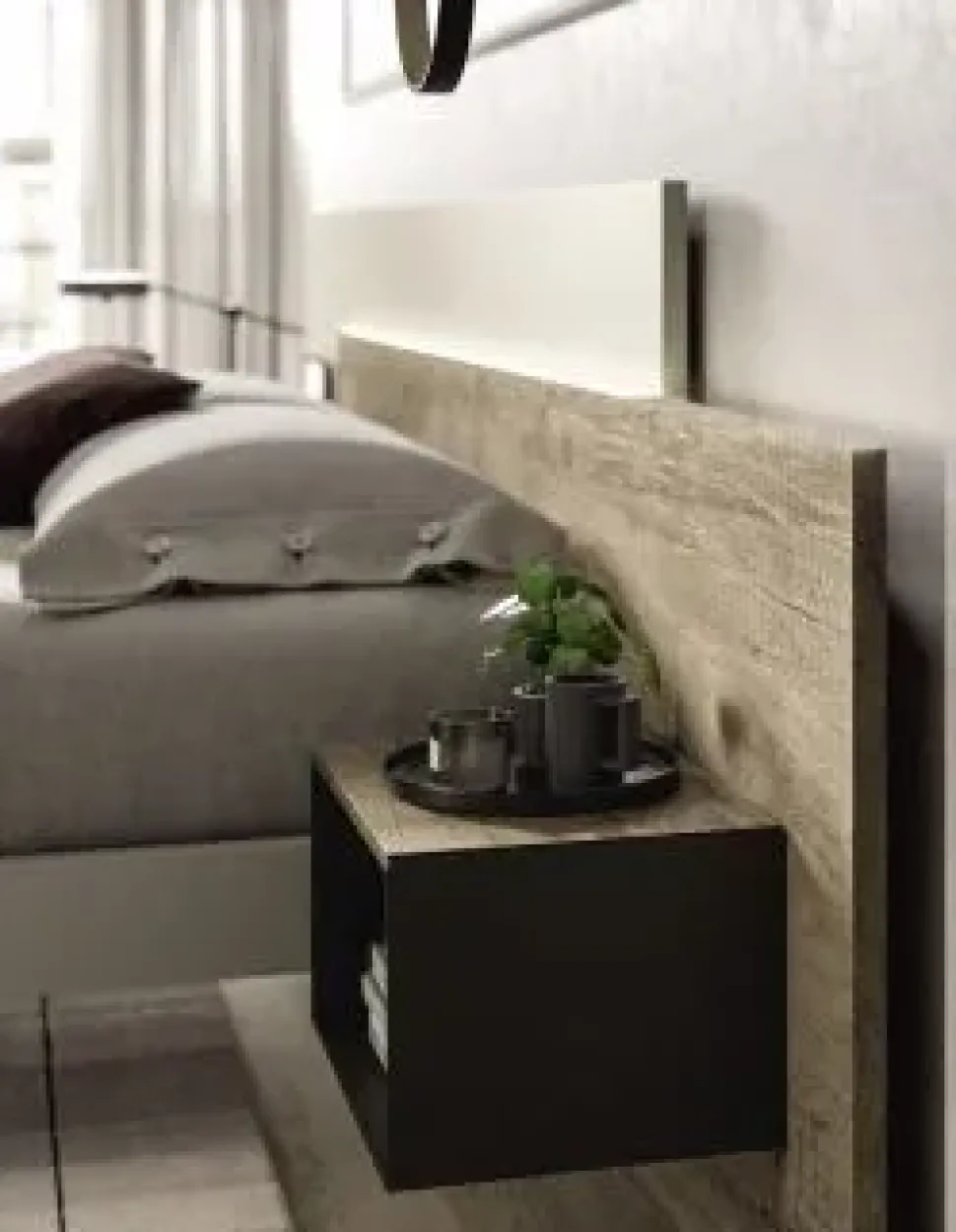 Camera da letto Composizione b013 Collezione esclusiva in laccato opaco a prezzo scontato