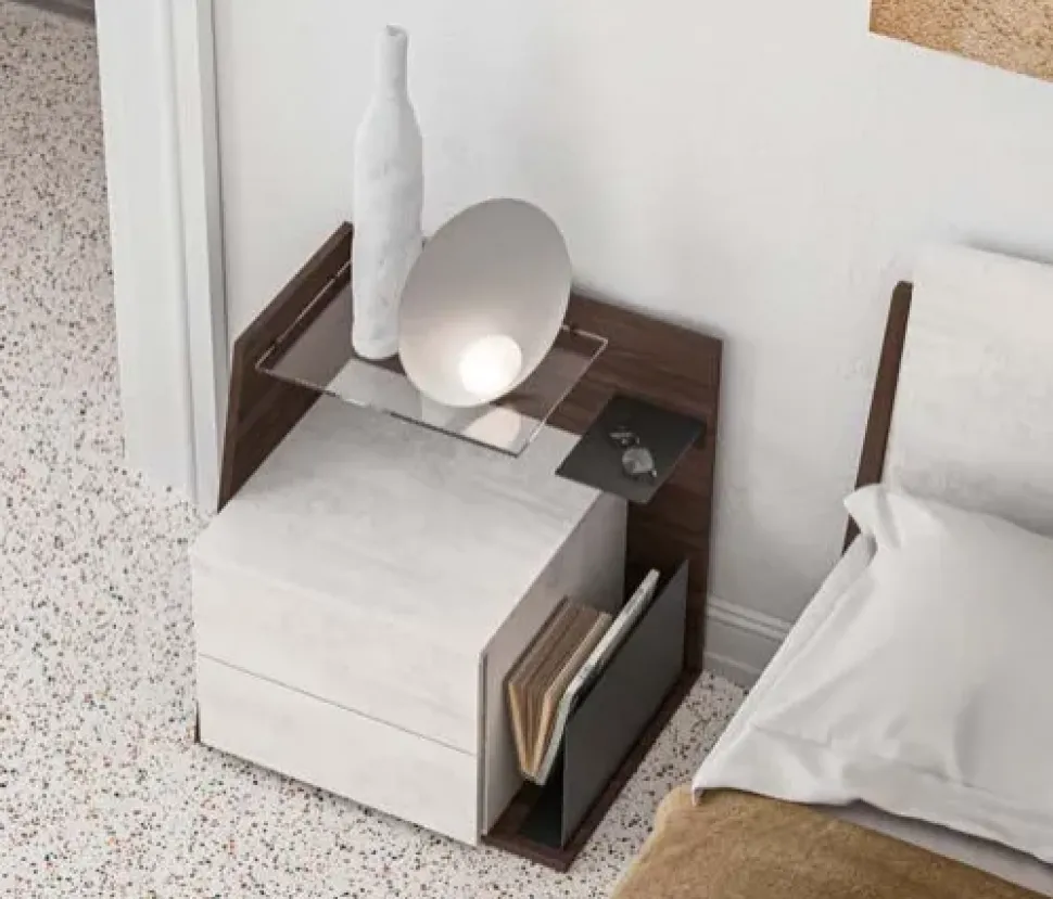 Camera da letto Composizione gl-09 Marka in legno a prezzo Outlet