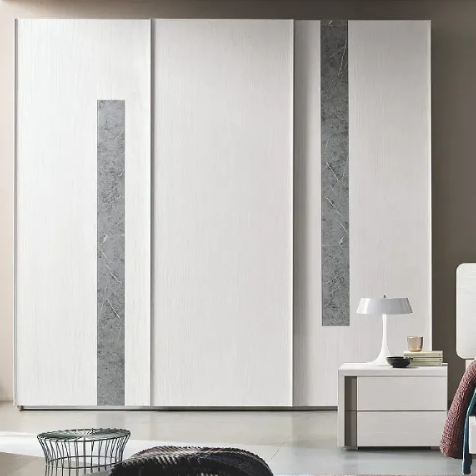 Camera da letto Gierre mobili Camera matrimoniale mod.step a prezzo ribassato in laminato