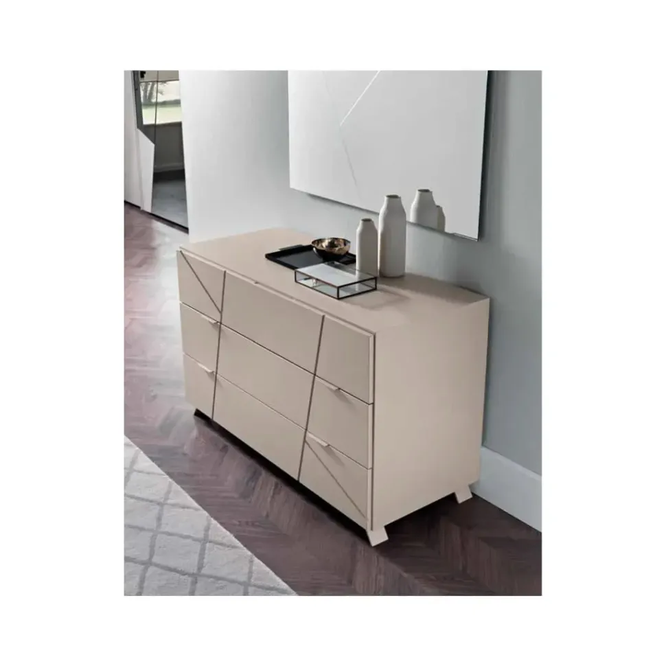 Camera da letto Gierre mobili Camera matr.completa mod. abaco in promo-sconto 30% a prezzo ribassato in laccato opaco