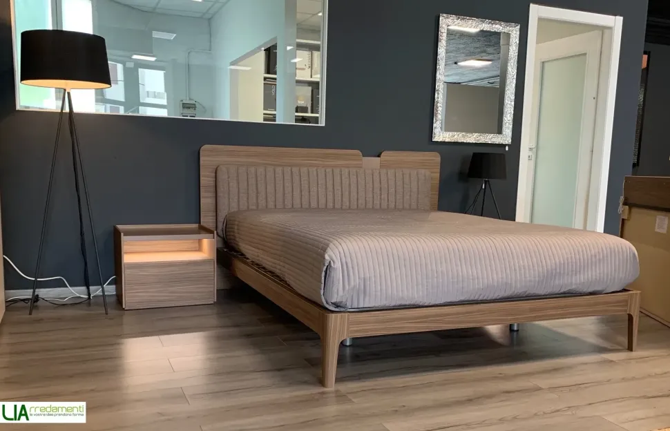 Camera da letto Ginger Maronese acf in laminato a prezzo Outlet