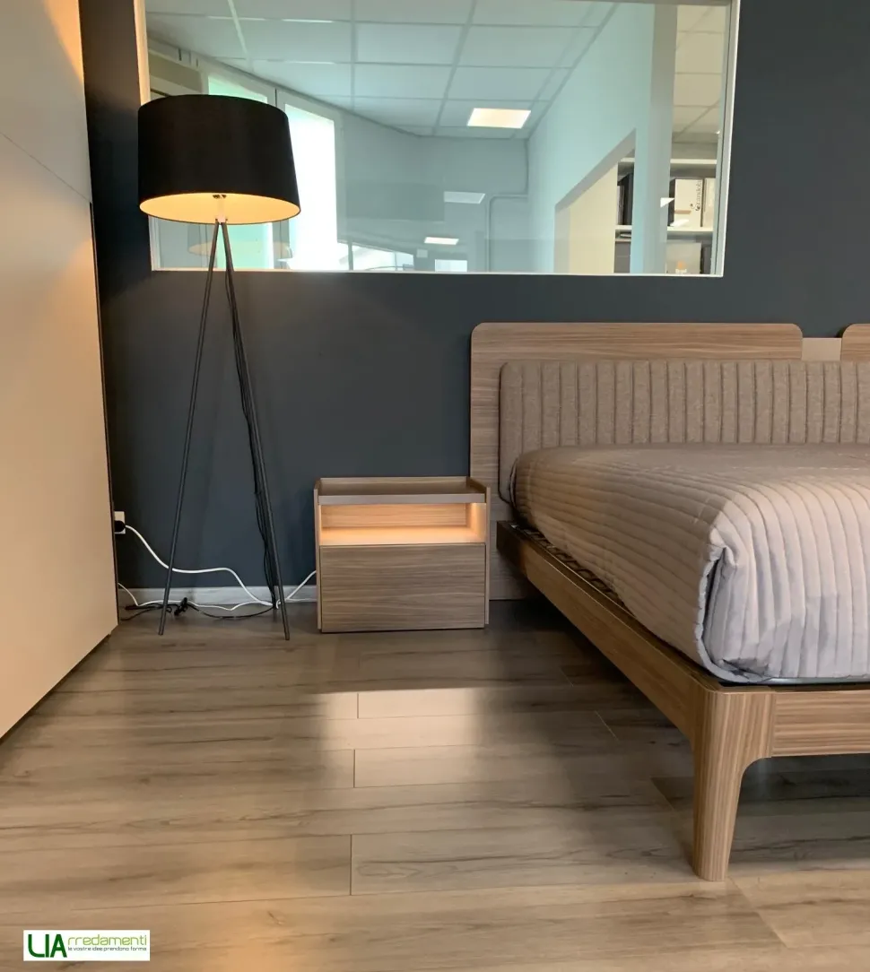 Camera da letto Ginger Maronese acf in laminato a prezzo Outlet