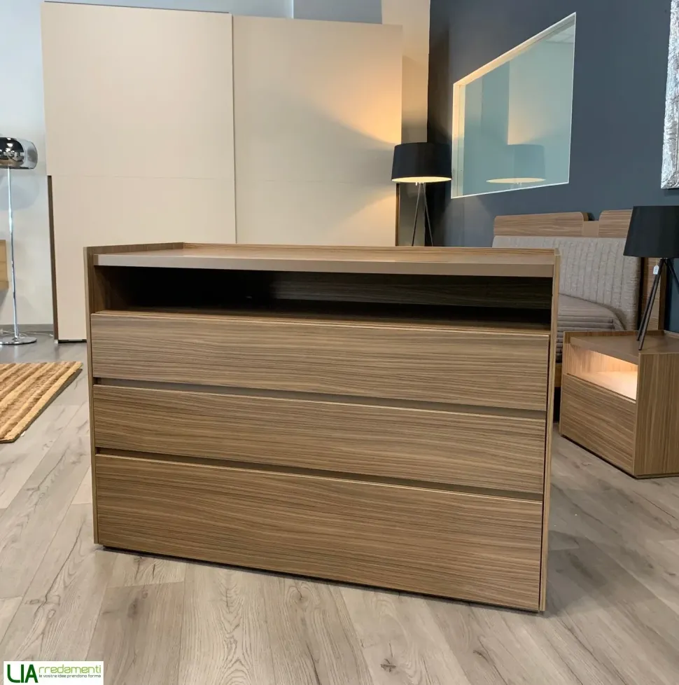 Camera da letto Ginger Maronese acf in laminato a prezzo Outlet