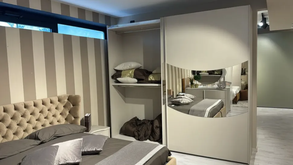 Camera da letto Glass Artigianale in laminato a prezzo Outlet