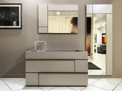 Camera da letto Hashtag Tomasella in laccato opaco a prezzo Outlet