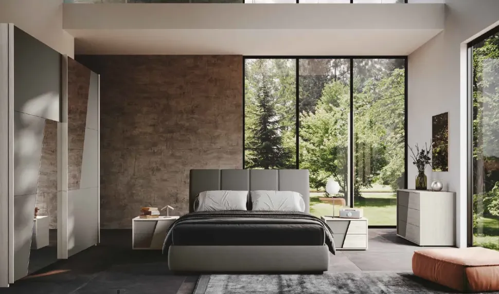 Camera da letto Imab Riga a prezzo ribassato in laccato opaco