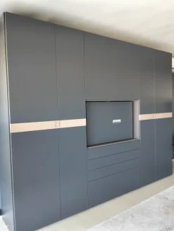 Camera da letto Kico Polaris/teca a prezzo ribassato in laccato opaco