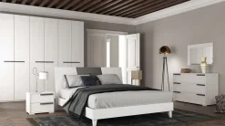 Camera da letto Kloe 06: laminato esclusivo a prezzo scontato.