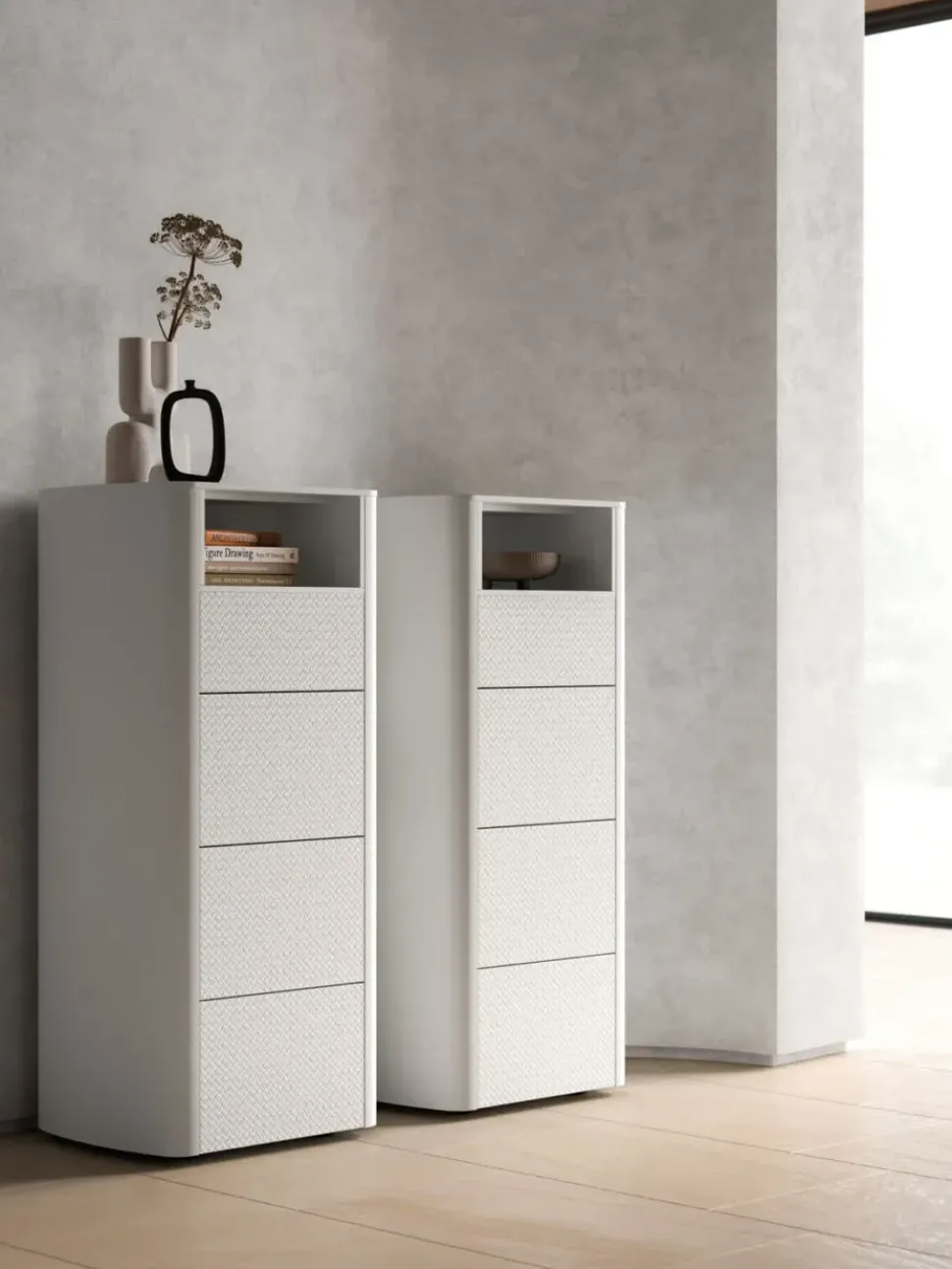 Camera da letto Letto lavinia composizione night 03 Orme PREZZI OUTLET